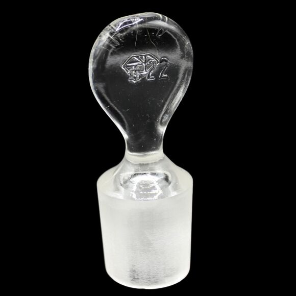 Vintage Kimble Science Lab Glass No. 22 Stopper Kimax Borosilicate Tapered Plug - Picture 1 of 7